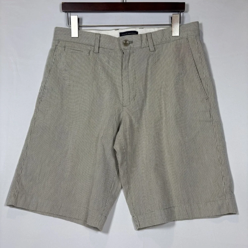 Banana‎ Republic Flat Front Mens Pinstriped 32  #1015